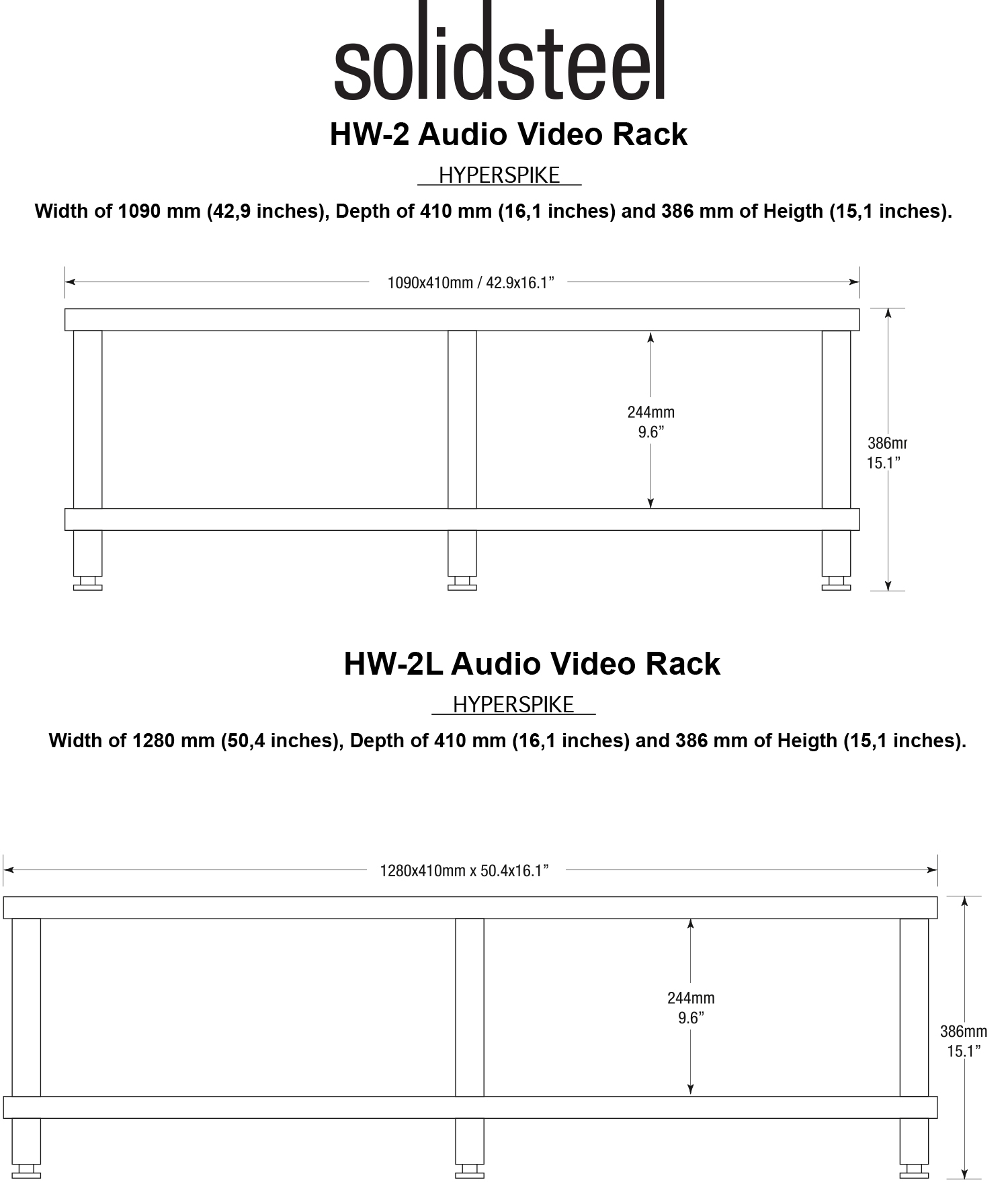 KỆ AMPLY SOLIDSTEEL HW-2 HÀNG CHÍNH HÃNG NEW 100