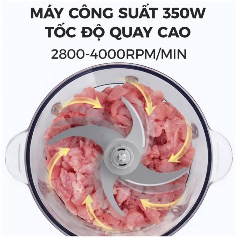 Günter &amp; Hauer Máy Xây Thịt Đa Năng 500W 2.0L + Lưỡi Dao Inox Không Rỉ MC300 - Hàng chính hãng