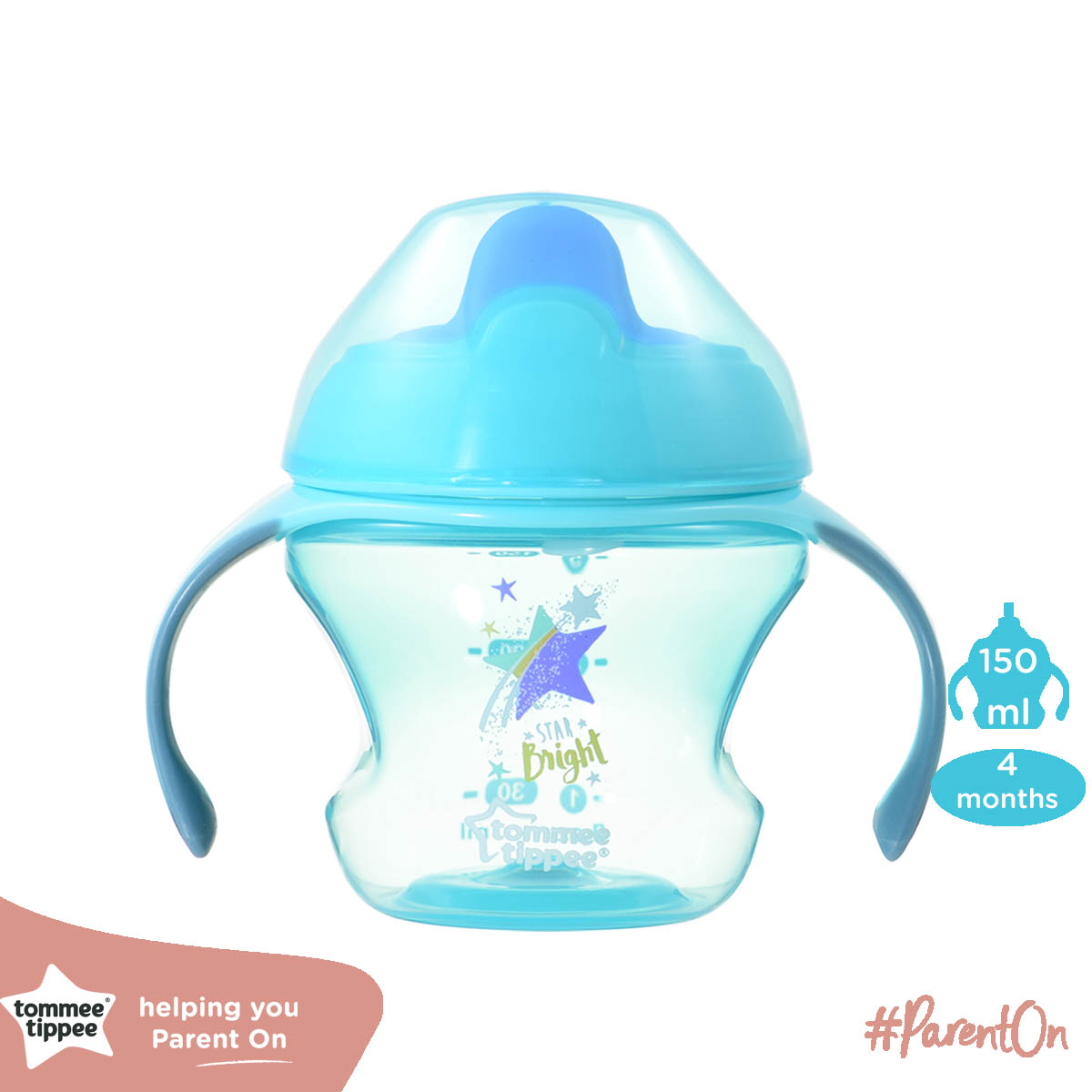 Bình tập uống có vòi cho bé Tommee Tippee First Sippee 150ml từ 4 tháng - Xanh Lá