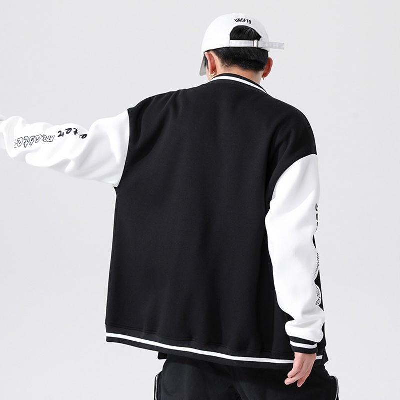 Áo Khoác Bomber Nam Nữ Unisex Phối Tay Trắng In Chữ Form Rộng Thời Trang Zenkonu AO KHOAC NAM 047V1