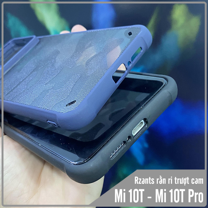 Ốp lưng cho Xiaomi Mi 10T Pro - Redmi K30S Rzants rằn ri trượt camera V2 - Hàng nhập khẩu