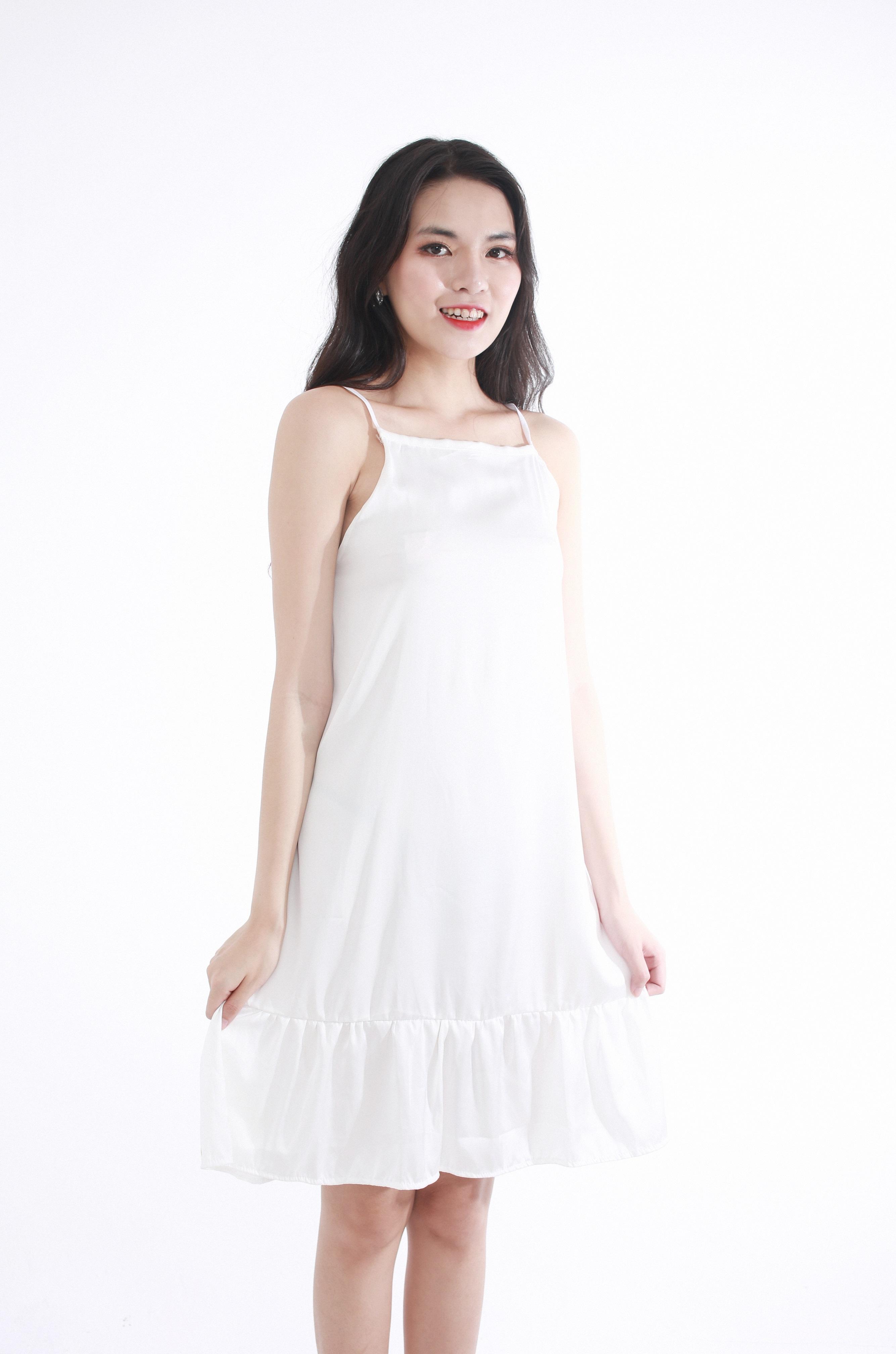 ĐẦM NGỦ LỤA CAO CẤP -MÀU TRẮNG
