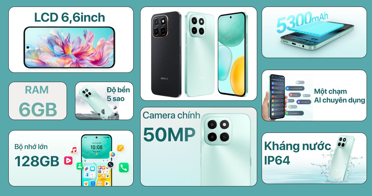 Điện thoại Honor X6c - Hàng Chính Hãng