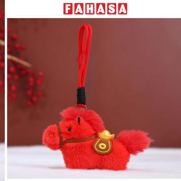 Móc Treo Thú Bông Ngựa - Mã Đáo Thành Công - Tết Bính Ngọ 2026 - XM01 - Màu Đỏ