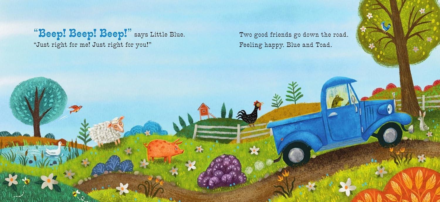 Sách ngoại văn: Little Blue Truck Feeling Happy - A Touch-And-Feel
