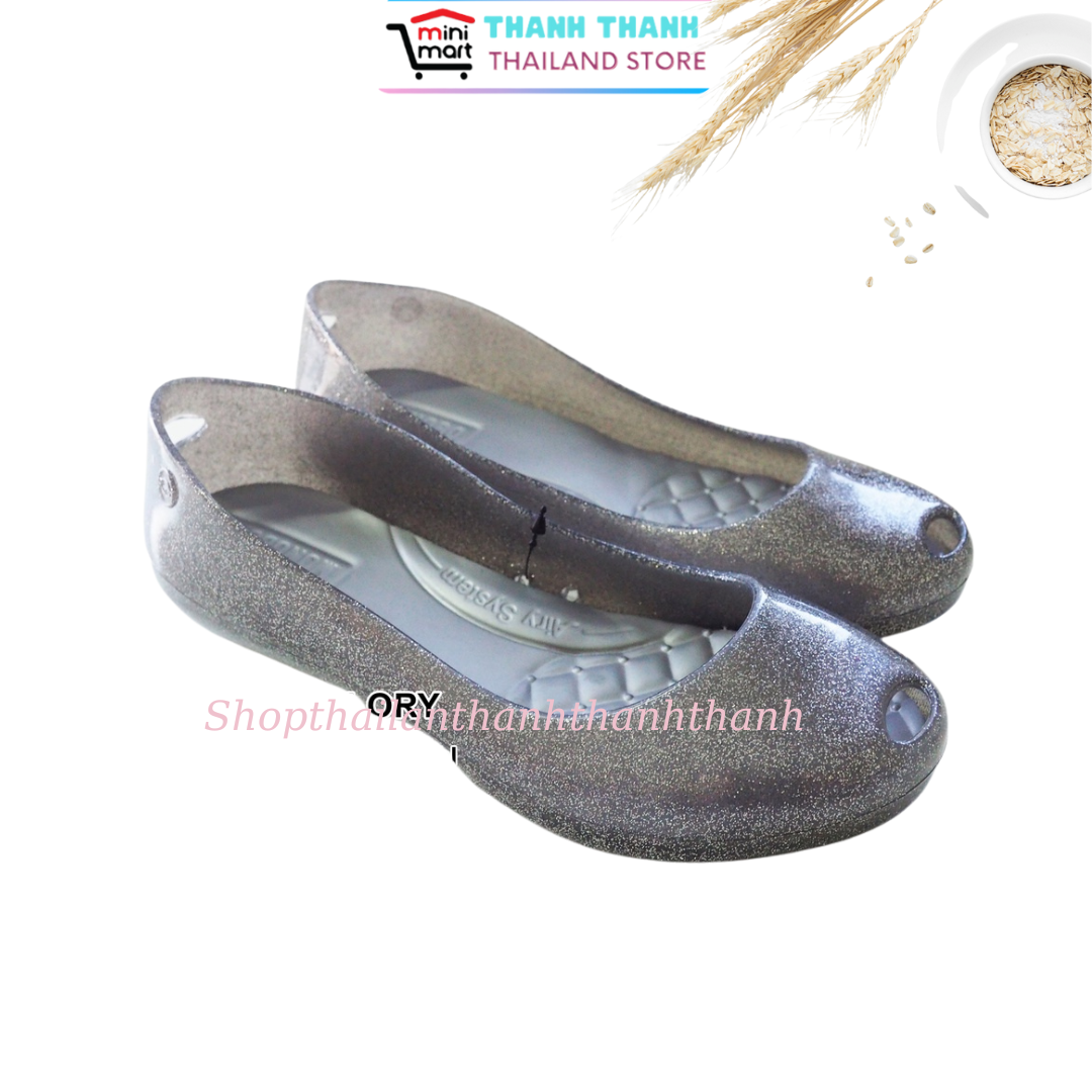 Giày nhựa nữ búp bê đi mưa Cry_stal Thái Lan
