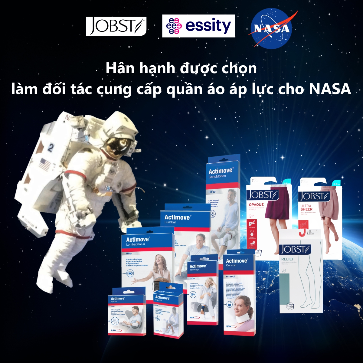 Vớ cánh - bàn tay JOBST Bella Lite hỗ trợ điều trị phù bạch huyết 