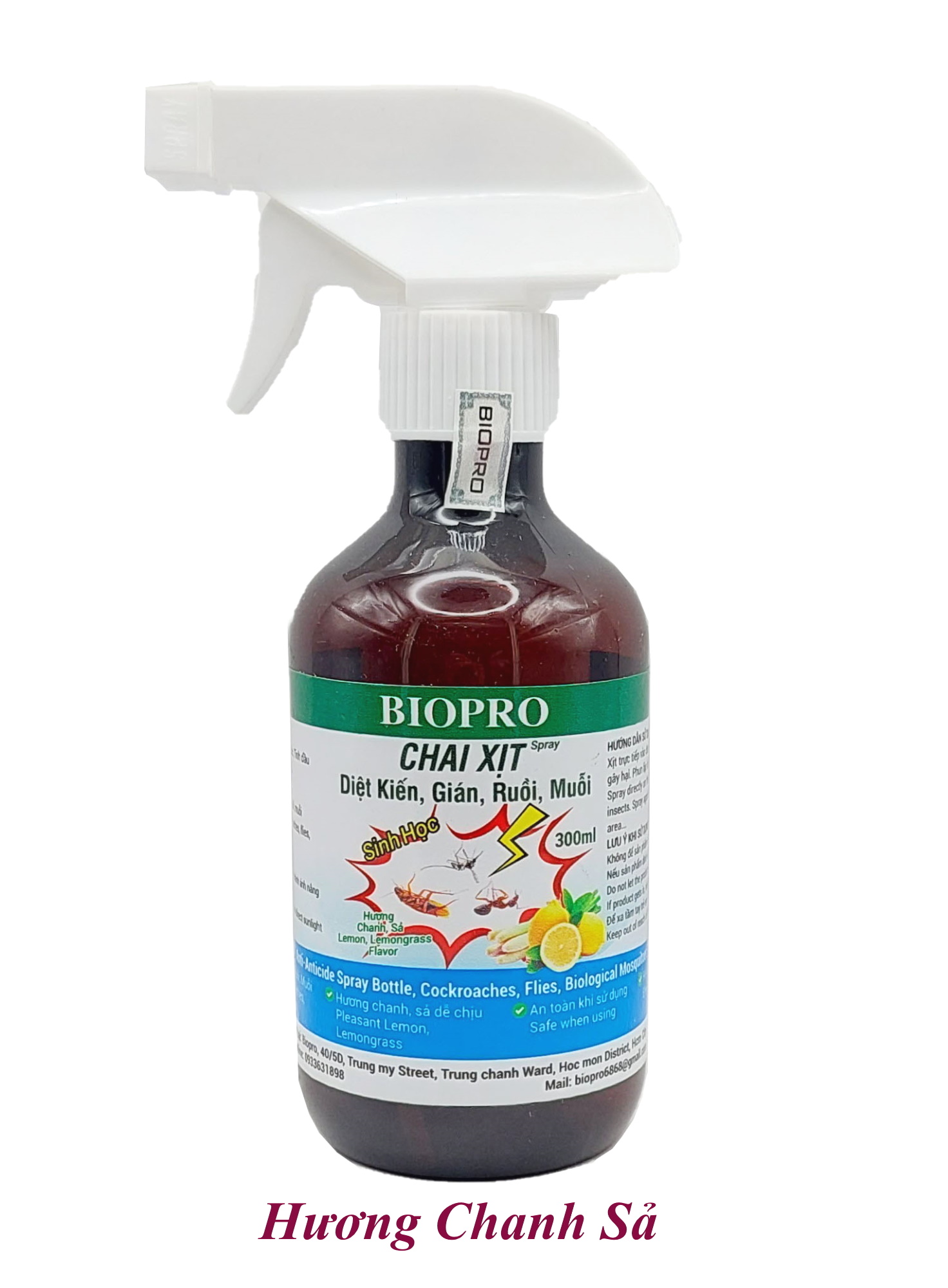 Chai dạng xịt 300ml. Thuốc Diệt kiến Diệt gián Diệt ruồi Diệt muỗi Sinh học Biopro an toàn hiệu quả Nhiều hương lựa chọn