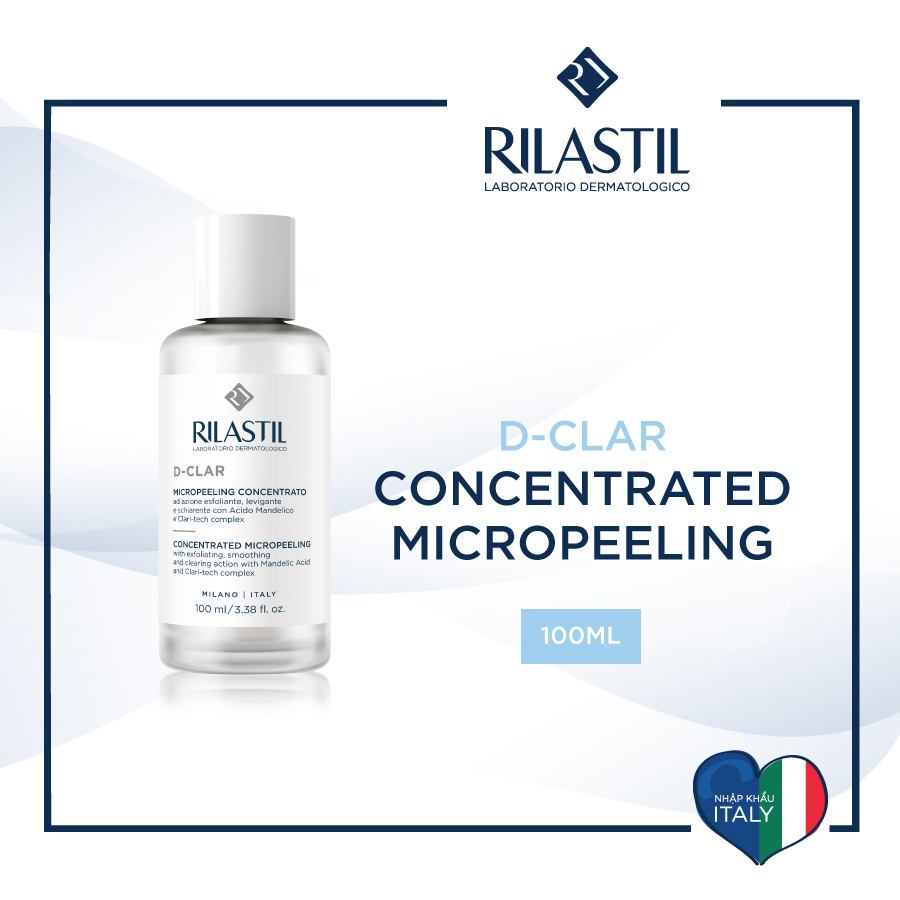 D-CLAR CONCENTRATED MICROPEELING - SỮA TẨY TẾ BÀO CHẾT CÔNG THỨC 2 PHA TÁI TẠO VÀ PHỤC HỒI DA