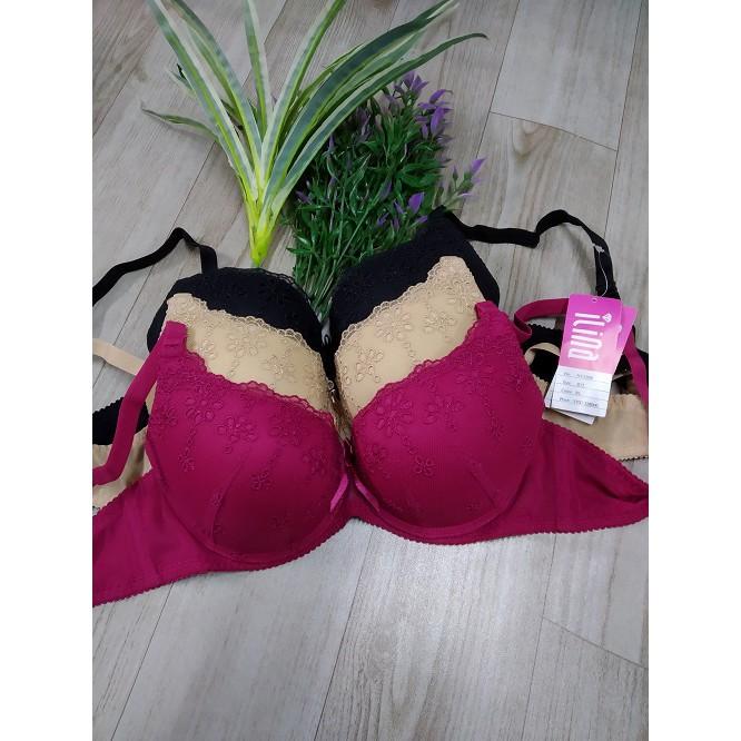 Áo lót nữ nâng ngực ILINA BON BON 3508 mút dày phối ren