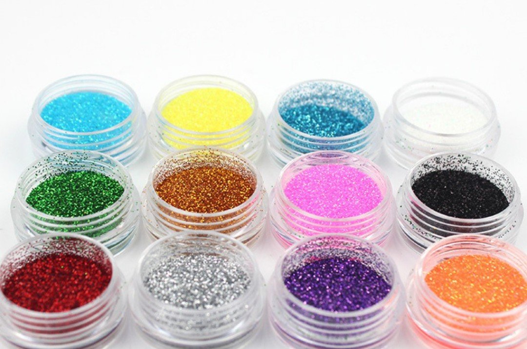Bột Nhũ Rắc Kim Tuyến Nail ,set 12 màu Hot 2022