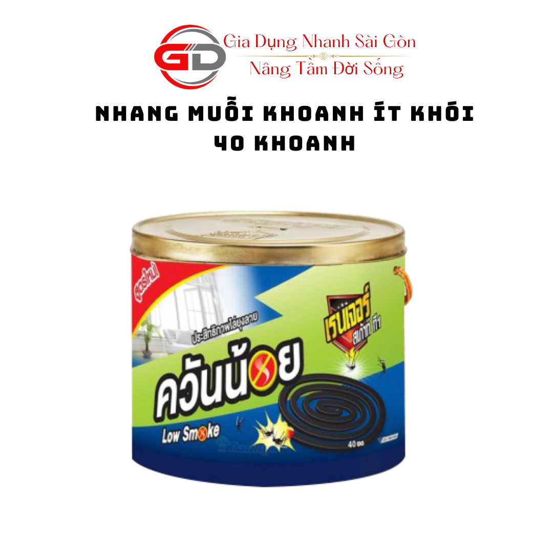 Nhang Muỗi Thái Lan Ranger Hộp 40 Khoanh Ít Khói , An Toàn Cho Gia Đình