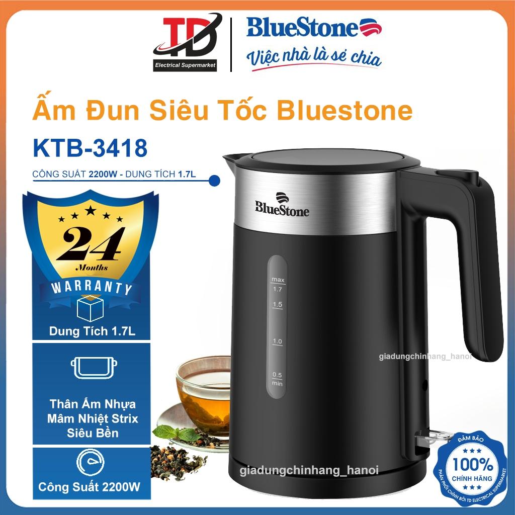 Ấm Đun Siêu Tốc Bluestone KTB-3418, 1.7Lit - 2200w, Hàng Chính Hãng