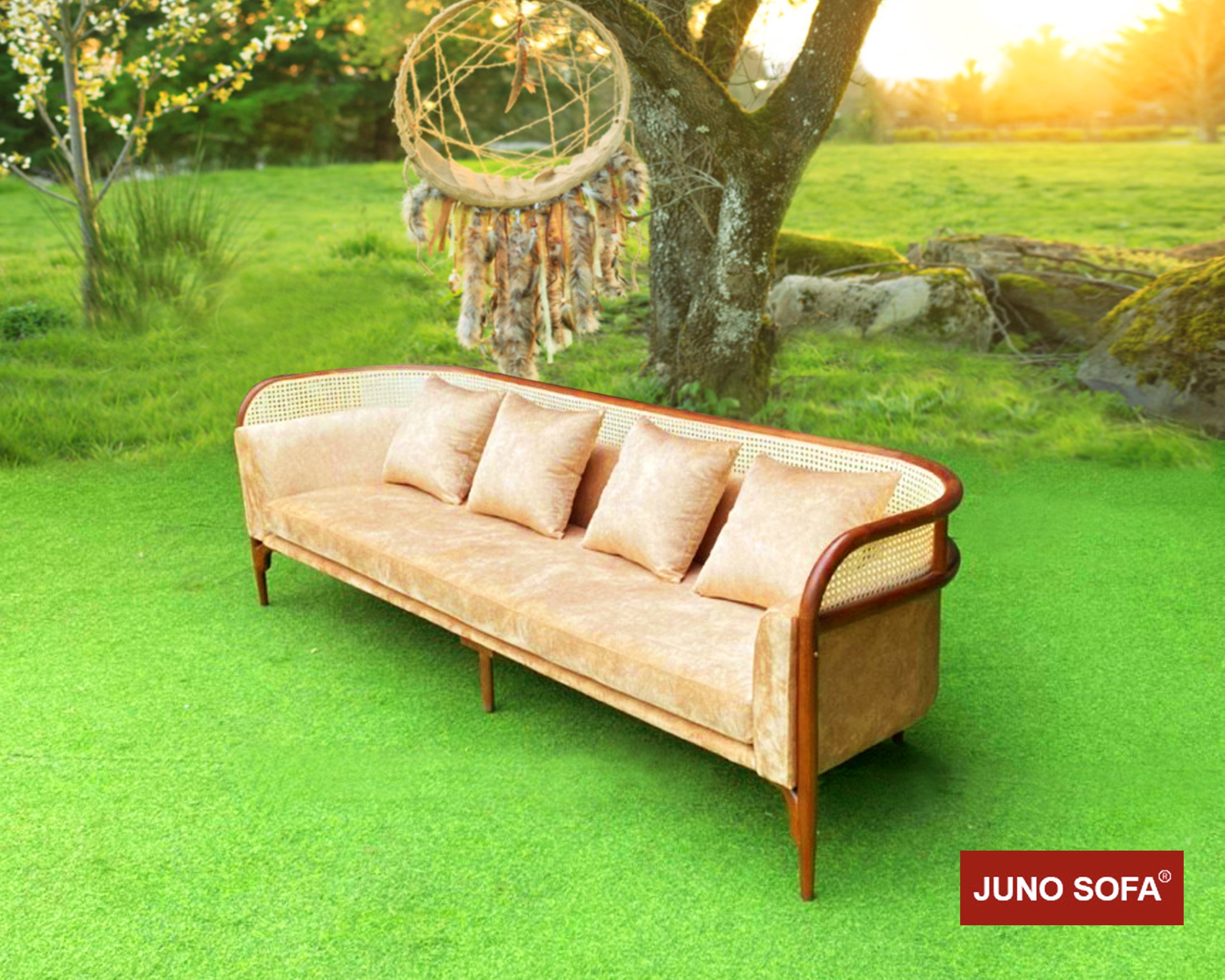 Sofa indochina juno sofa cao cấp mẫu M4 Phong cách Đông Dương tại TP.HCM, Hà Nội