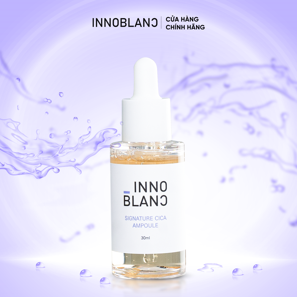 Tinh Chất Căng Bóng Da, Dưỡng Ẩm, Dưỡng Trắng, Giảm Thâm &amp; Ngừa Lão Hóa| Innoblanc – Cica Ampoule 30ml
