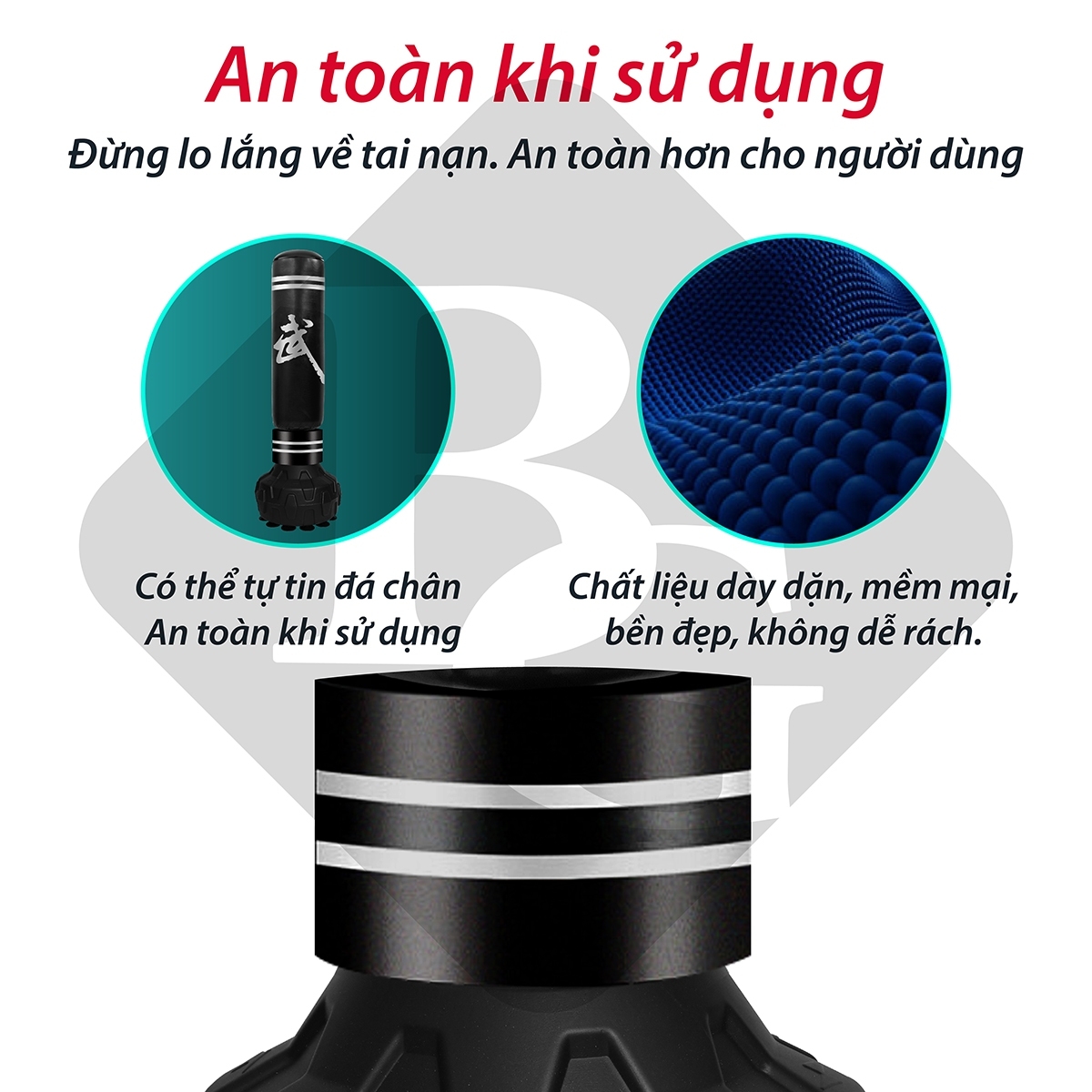 BG Trụ Đấm Bốc Tự Cân Bằng Cao Cấp BOXING PILE BG028-BG027-BG026, Bao Cát Đấm Bốc Võ Thuật,Trụ Hơi Đấm Bốc Phản Xạ