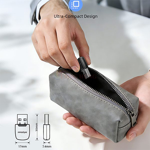 Cổng chuyển đổi Innostyle OTG NexaLink USB-C &amp; USB-A to SD/TF Card Reader CA-ST3 - Hàng chính hãng