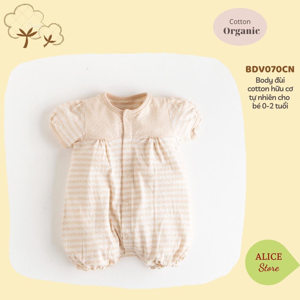 Quần áo sơ sinh 0-2 tuổi 100% COTTON HỮU CƠ TỰ NHIÊN không chất tẩy nhuộm, romper mùa hè bo gấu cho bé mẫu mới 2022