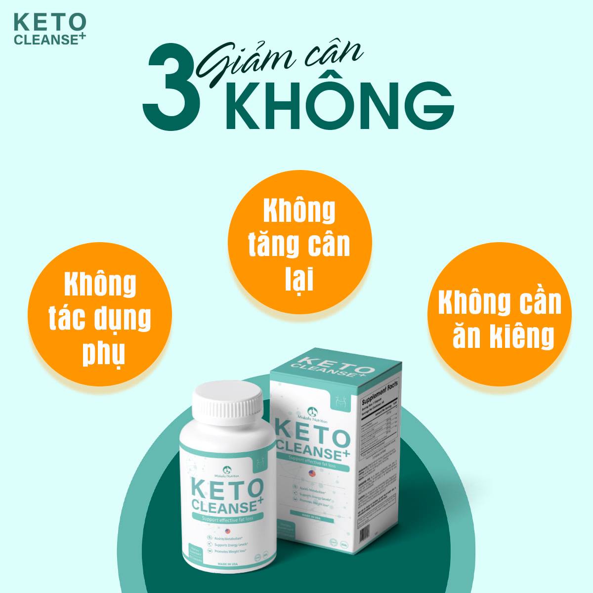 Viên uống hỗ trợ điều chỉnh cơ thể Keto Cleanse+