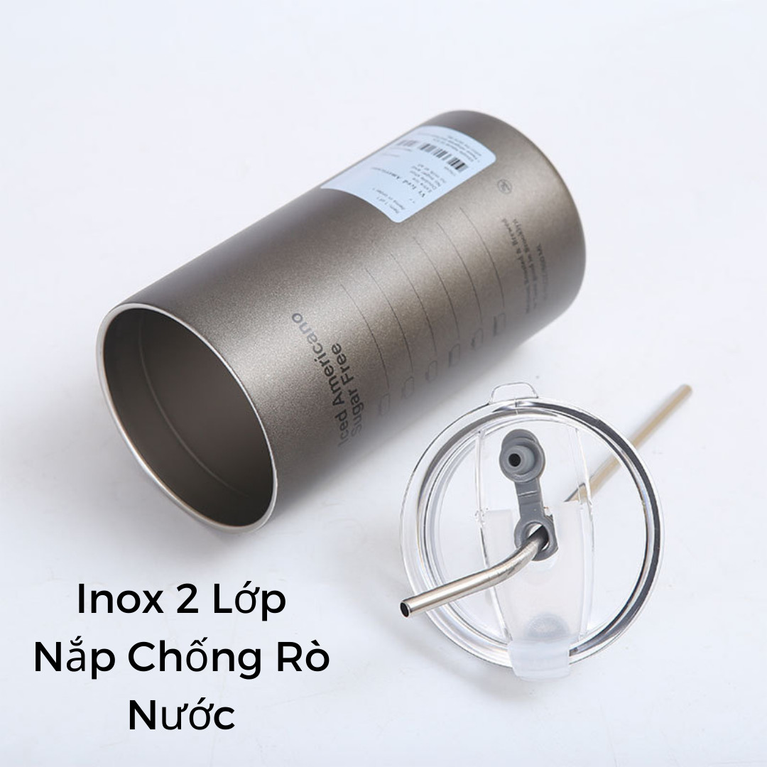 Bình Giữ Nhiệt - Hàng loại 1 - Chất liệu Inox 304 Có Tặng Kèm Ống Hút Dung Tích Từ 300ML Đến 600Ml Phong Cách Hiện Đại