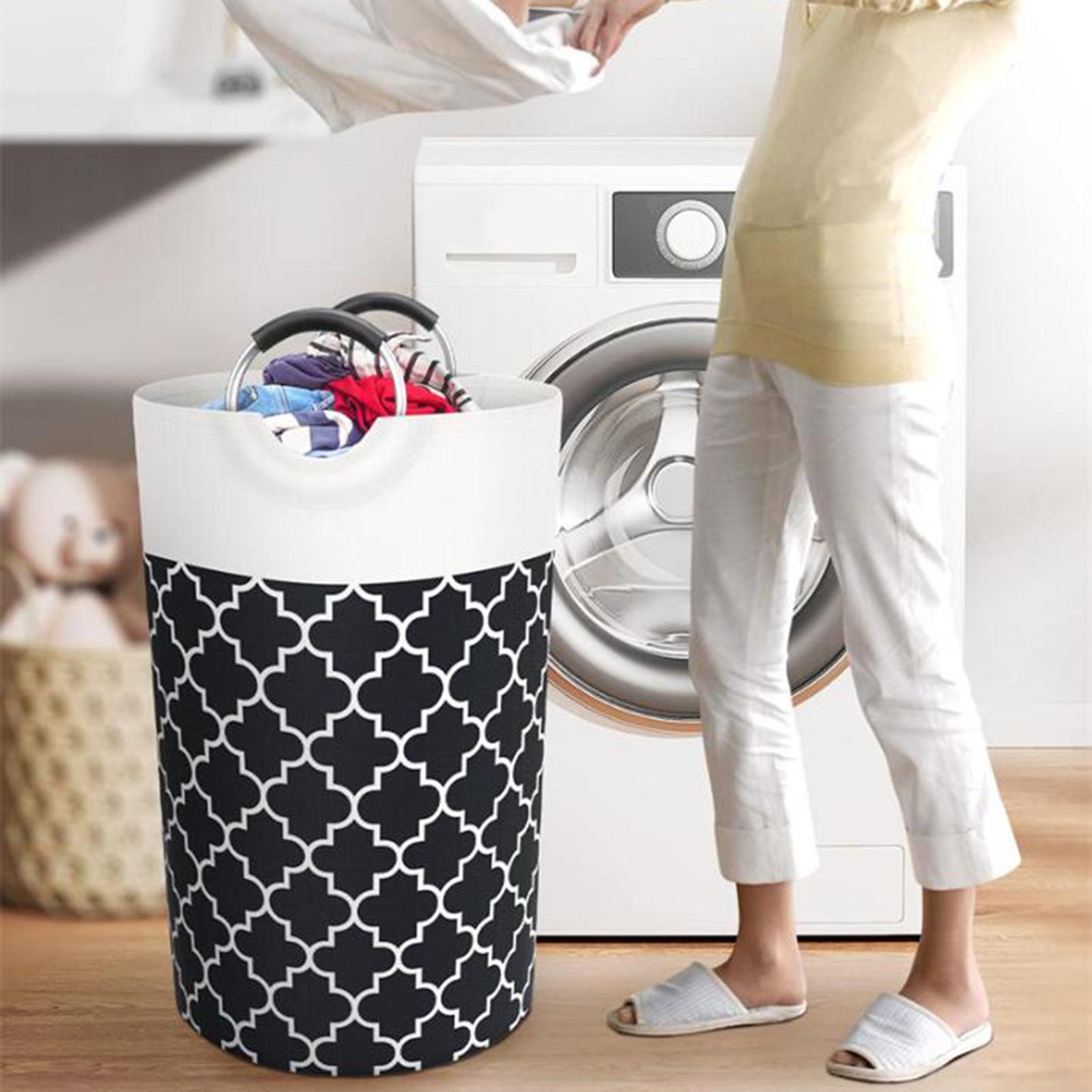 Laundry Organizer Bag Storage Clothes Basket for Bedroom Bathroom