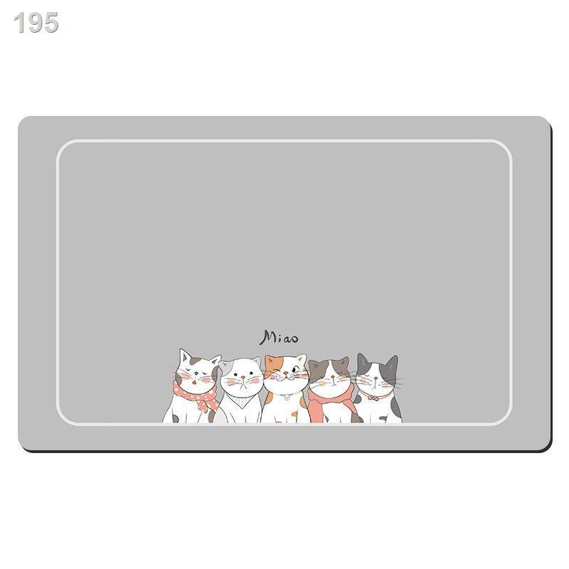 Phòng tắm không trơn trượt tấm thấm hút nhà vệ sinh diatom bùn sàn thảm cửa kitty trong dễ thương và đơn giản