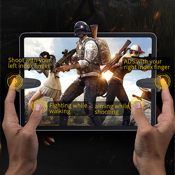 Bộ 2 nút bấm hỗ trợ chơi game PUBG dành cho iPad/máy tính bảng Baseus - Hàng chính hãng