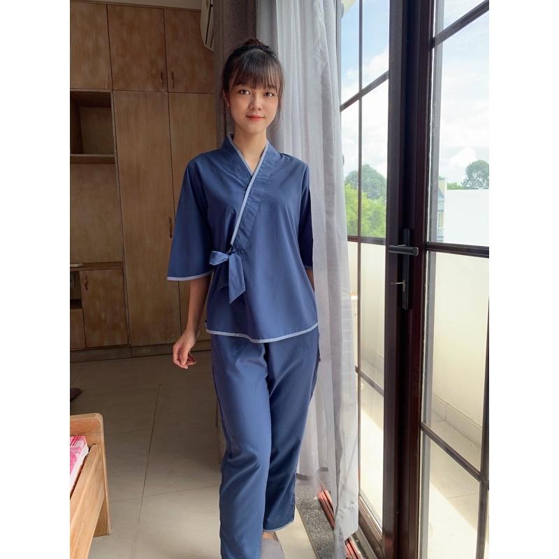 Đồ đi chùa cột dây trơn thời trang đơn giản cho nữ bigsize 75kg