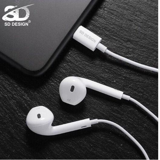 Tai nghe cho iPhone nhét tai chân SD DESIGN H8 có mic đàm thoại - Kết nối bluetooth mới dùng được