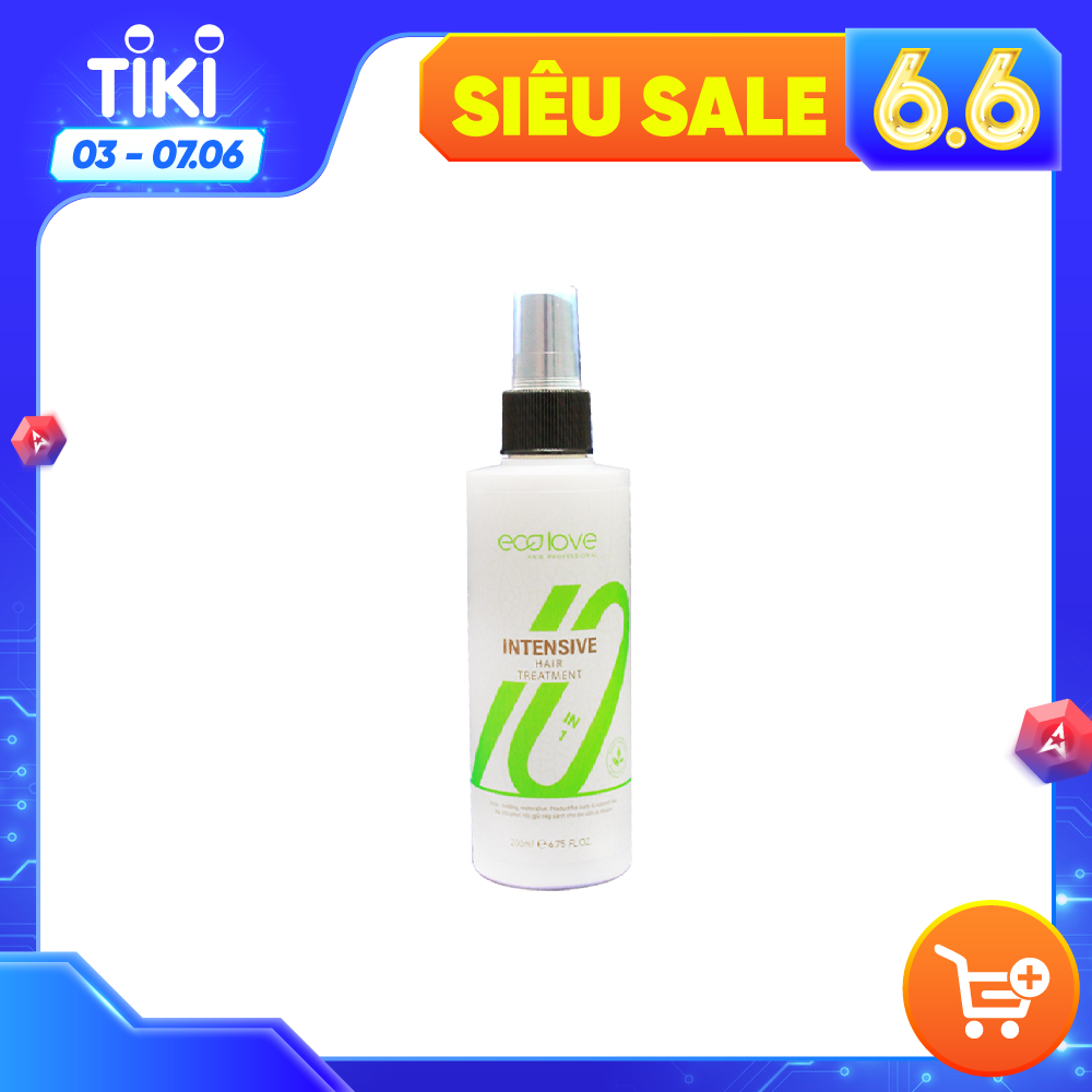 Dầu xả khô phục hồi tóc 10 in 1 Ecolove Intensive Hair Treatment 200ml