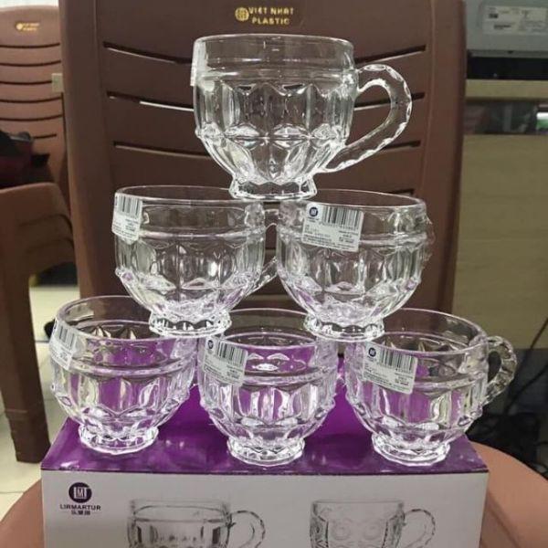Bộ 6 Cốc Thủy Tinh  P-125 (Mẫu Ngẫu Nhiên)