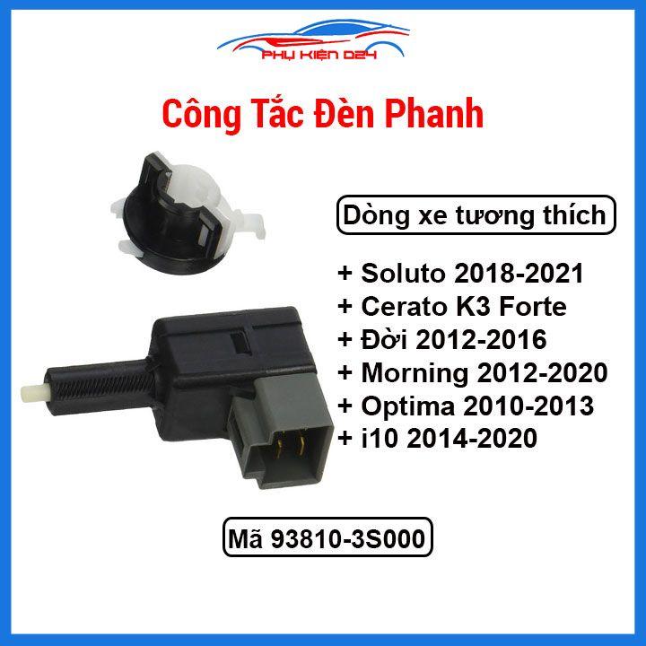 Công tắc đèn phanh Soluto 2018-2021, Cerato K3 Forte 12-16, Morning 12-20, Optima 10-13, i10 2014-2020 Mã 93810-3S000