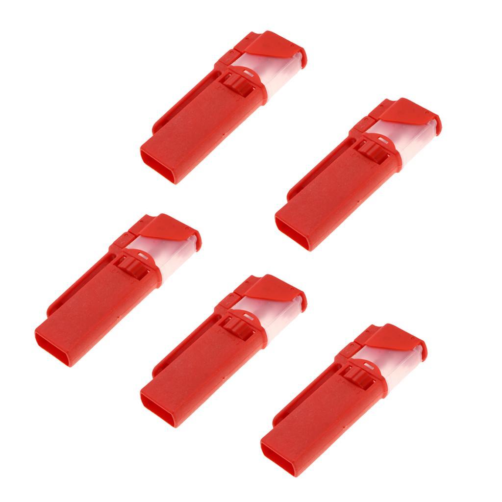 5pcs Lightweight ABS Live Bloodworm Clip Baits Clip Fishing Bait Bander Tool