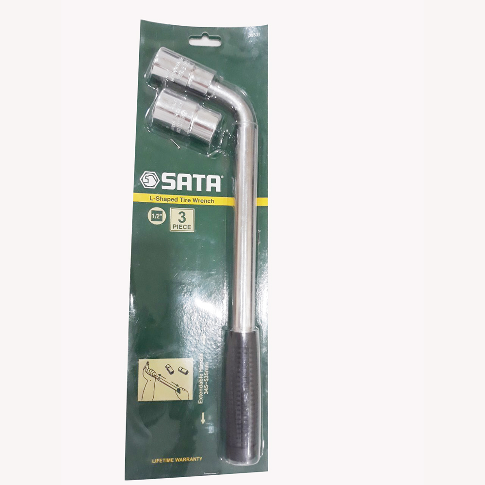 Cần siết đầu tuýp 1/2 inch mở lốp Ôtô chữ L Sata 09531