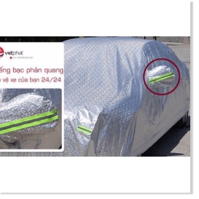 Bạt phủ xe ô tô 2 lớp tráng bạc cao cấp