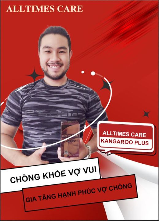 Thực phẩm bảo vệ sức khỏe hỗ trợ tăng cường sinh lực nam giới ALLTIMES CARE KANGAROO 6000mg PLUS - Hộp 30 viên