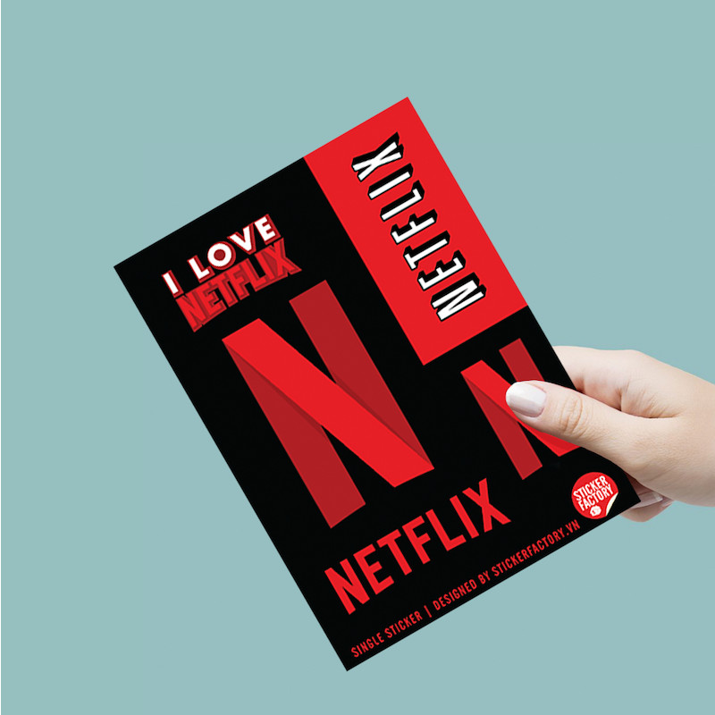 Netflix - Single Sticker hình dán lẻ