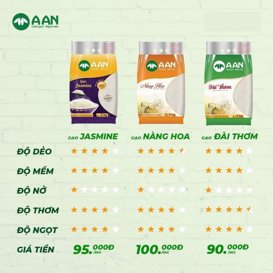 Gạo ST25 Tôm Lúa Gạo A An Túi 5 Kg