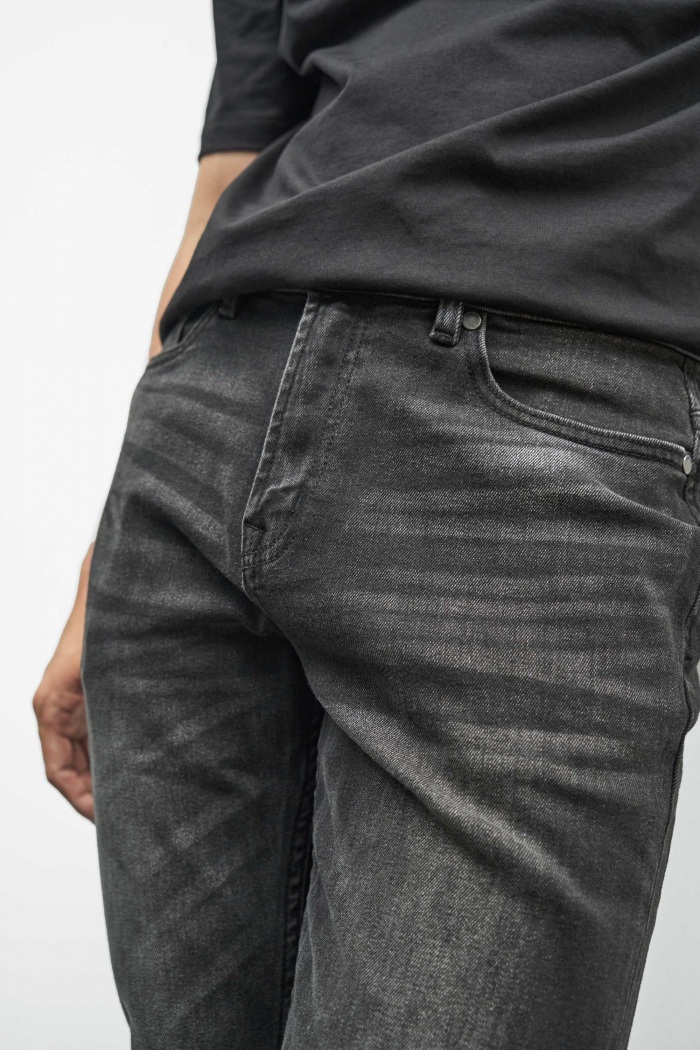 Quần Jean Nam ROUTINE Trơn Form Slim màu Xám đậm và Xám nhạt- 10F22DPA027 | LASTORE MENSWEAR