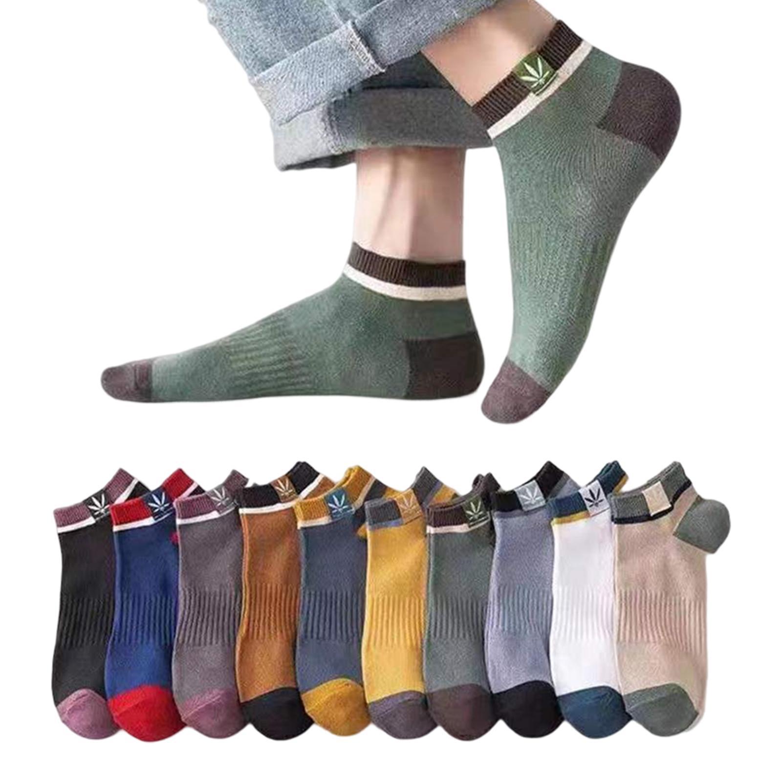 10 Pairs Mens Ankle Socks Low Cut Comfort Sweat Wicking Casual for Running