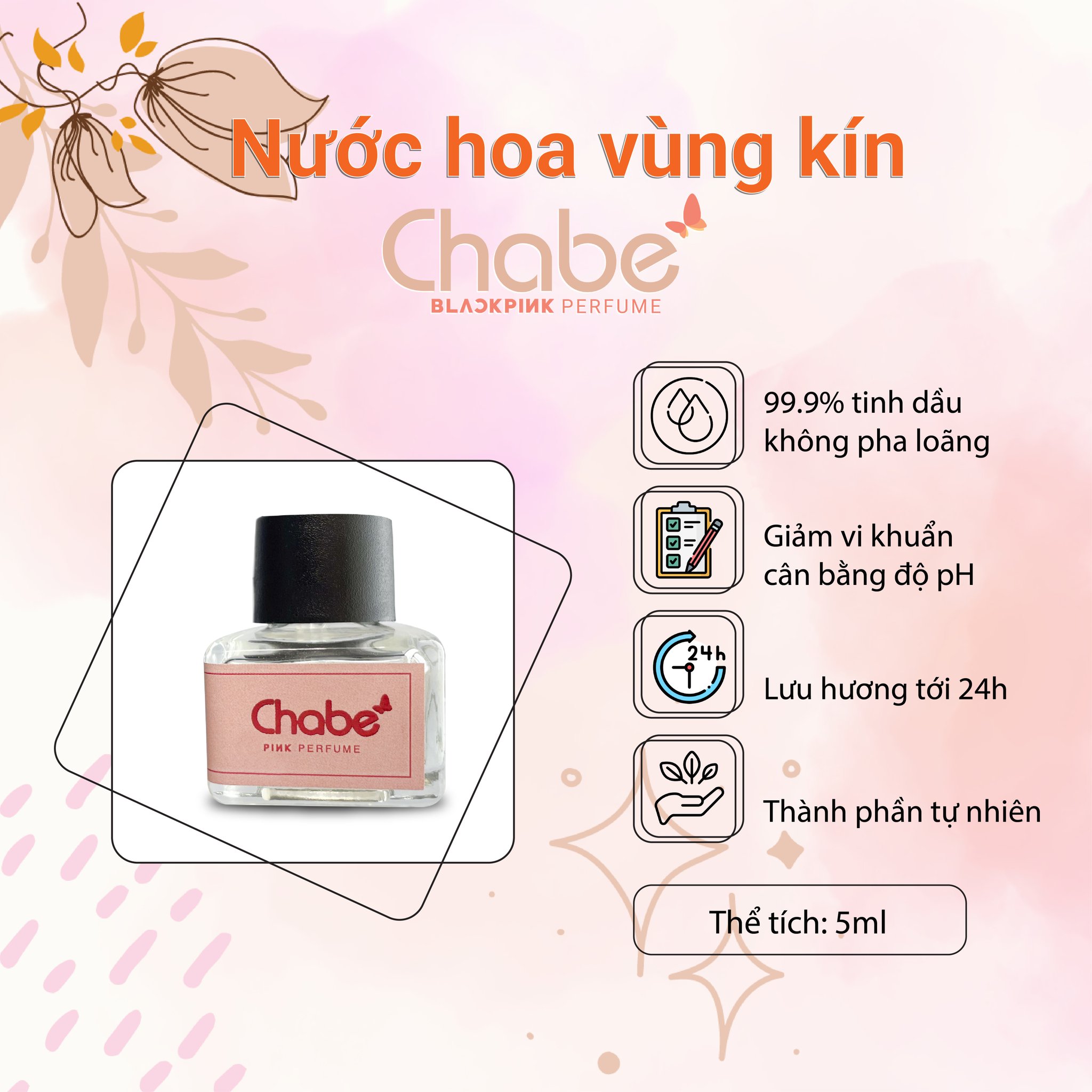 Nước hoa vùng kín Chabe - phiên bản Pink Perfume