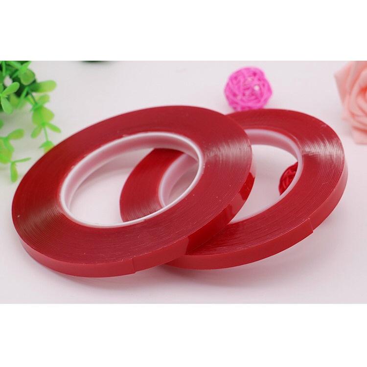 Băng Dính Đỏ Tạo Fan 2 Mặt , Băng Dính Gắn Móng Mẫu dành cho Nail