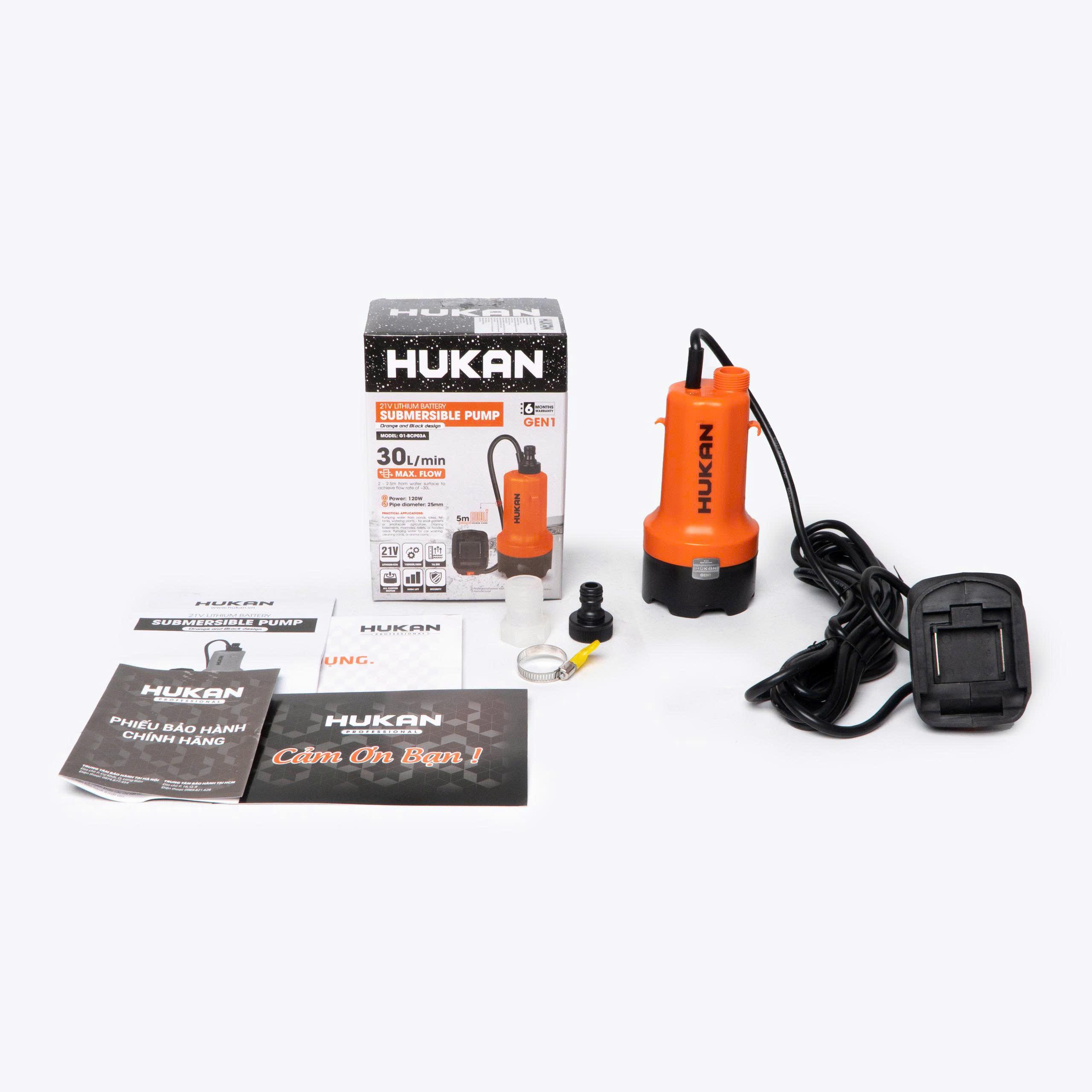 THÂN MÁY BƠM CHÌM PIN 25MM 80W G1-BCP03A HUKAN -HÀNG CHÍNH HÃNG