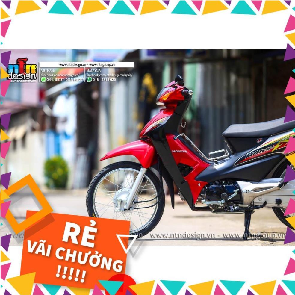 Tem Rời Wave A 100 Mẫu Chữ R Đỏ Bạc