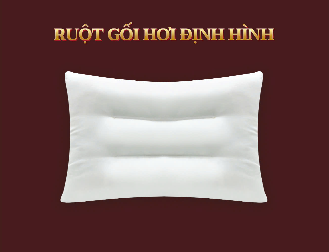 Ruột gối định hình  thư giãn cổ, massage cổ, chống ngáy 45x65 cm