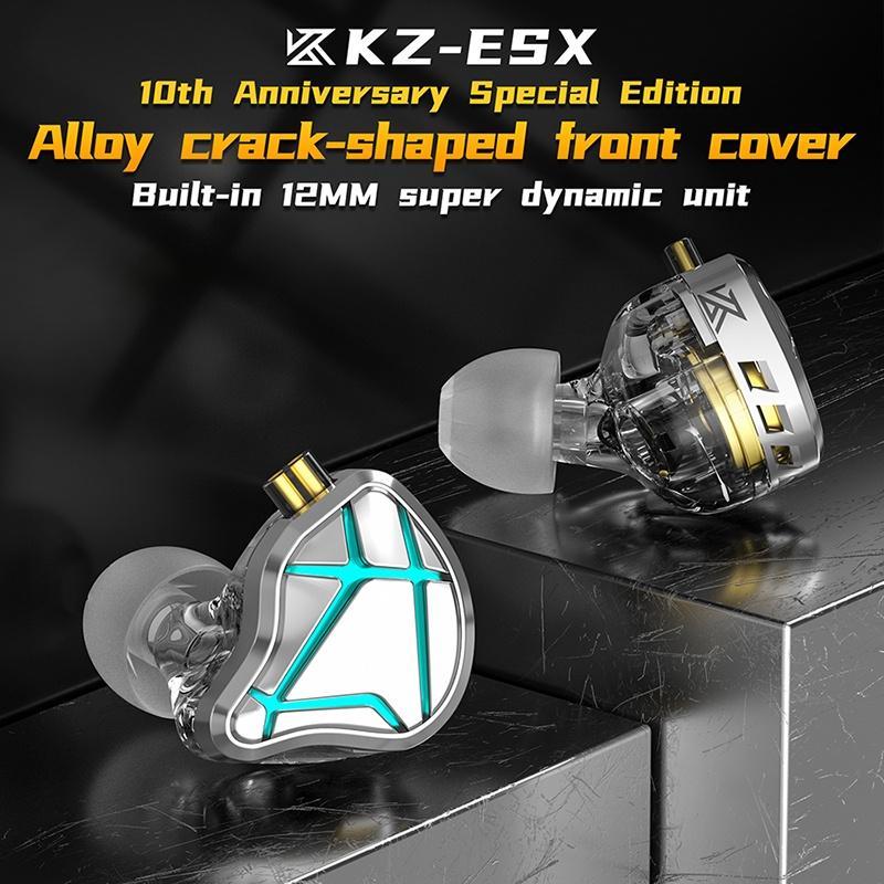 Tai Nghe Nhét Tai Có Dây Kim Loại KZ ESX 12MM Kèm Micro Jack 3.5MM Cho Điện Thoại