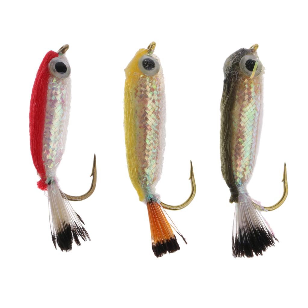 Fly Fishing Flies Hand-tied Wet Sinking Flies Hooks for Bass Salmon Carp