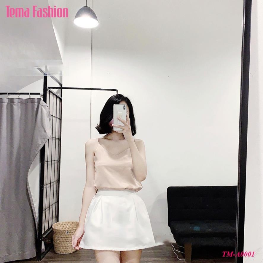 Áo 2 Dây Chiffon Nữ TEMA Cổ Chữ V Thời Trang Cá Tính