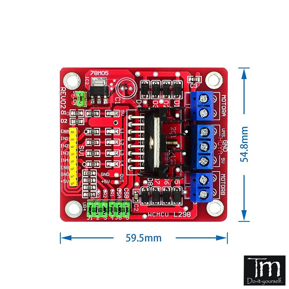 Mạch Điều Khiển Động Cơ DC L298N Loại Ngon