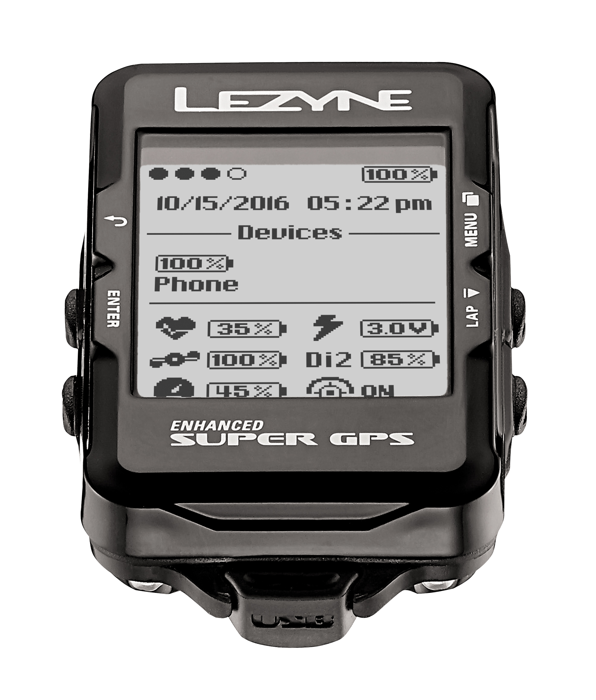 Đồng Hồ Đo Tốc Độ Lezyne Super GPS (Đen)